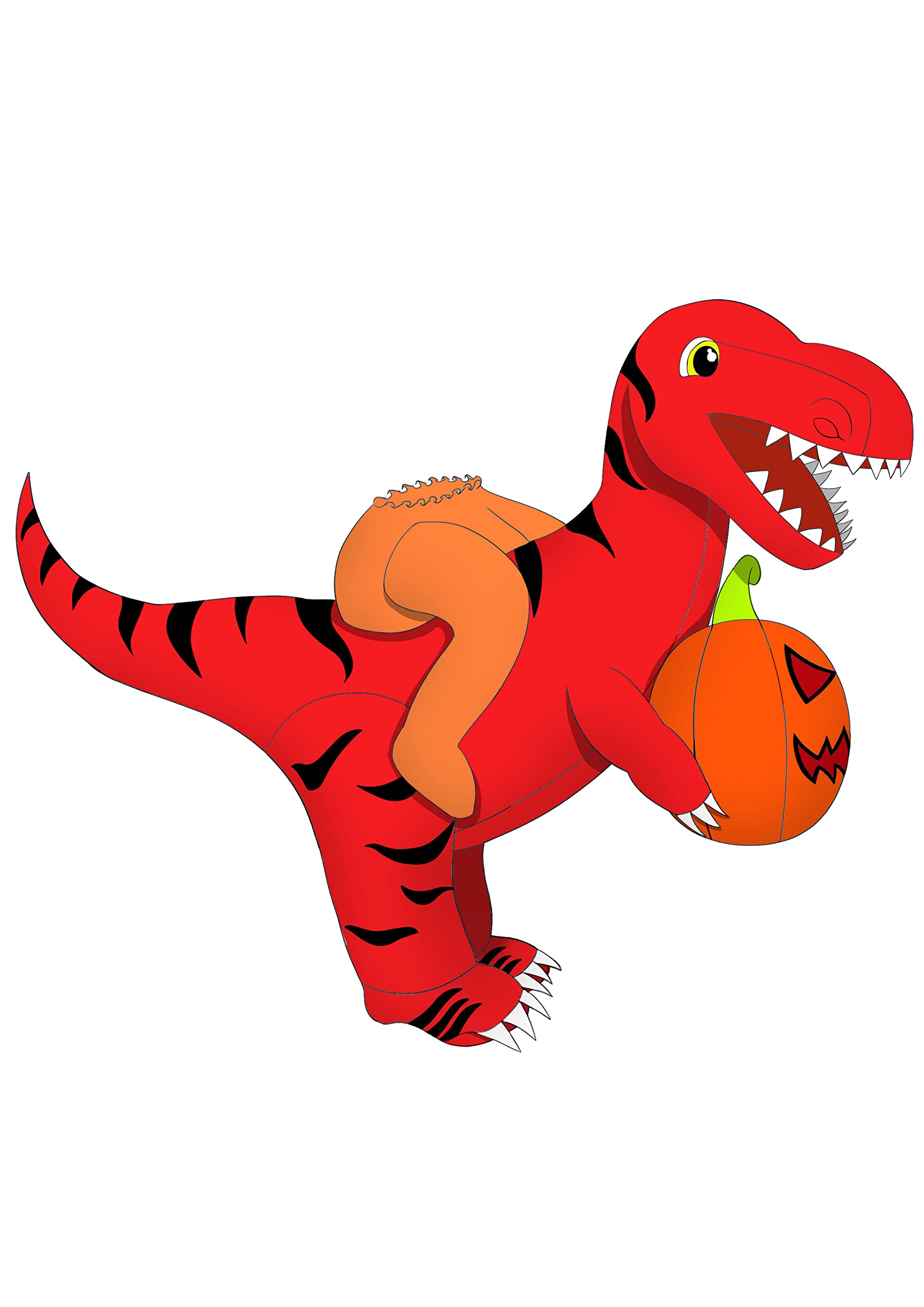 GARVEE Inflatable Dinosaur Costume Kids Blue, Riding a Dinosaur Blow up Costume for Boys Girls, Cosplay, Dress up (Blue+Red) Sale