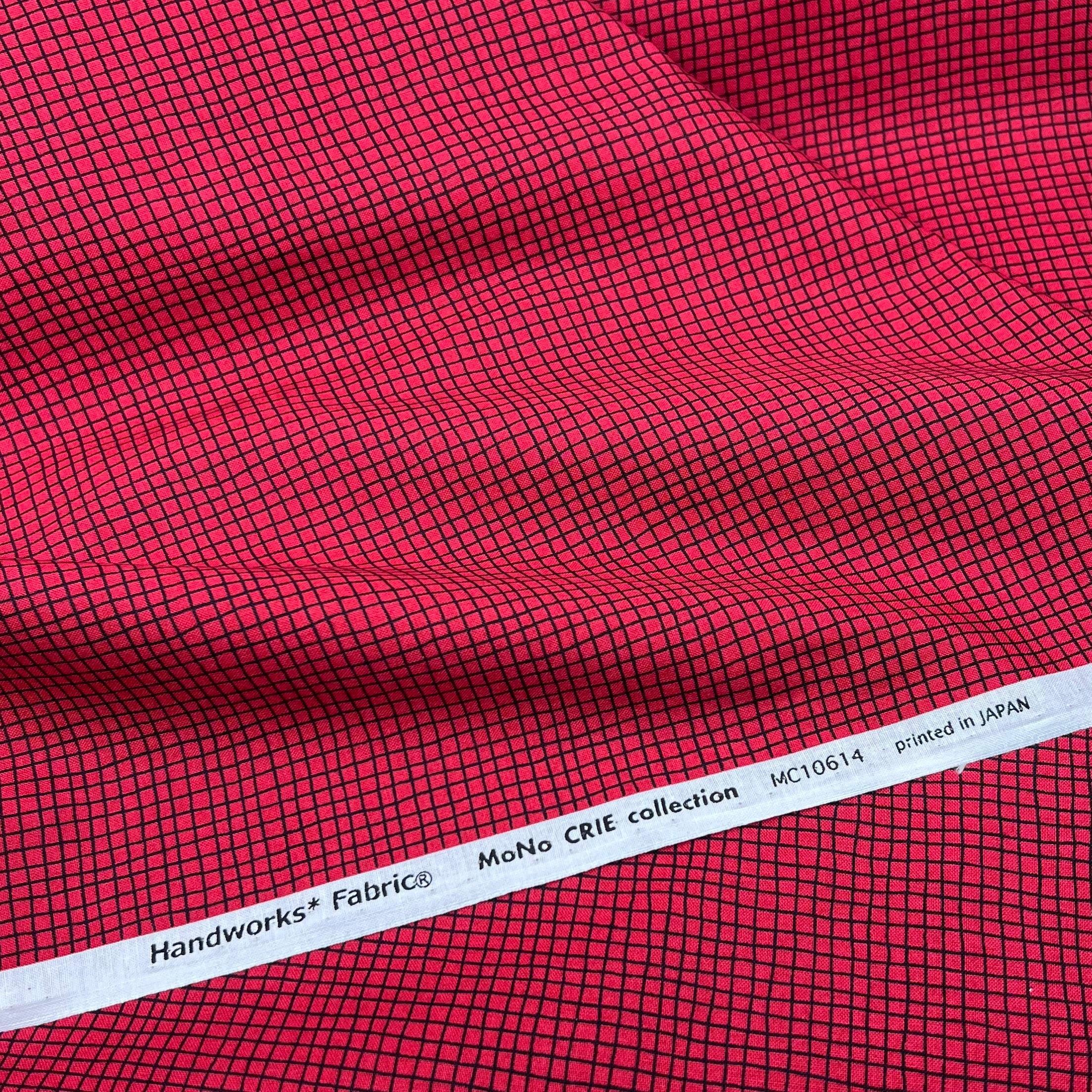 Black & Red Grid on Cotton Shirting