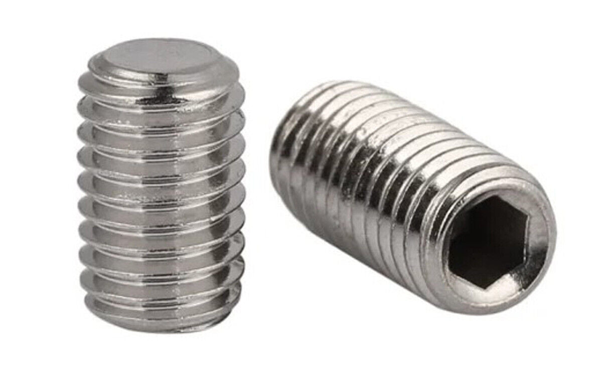 M10 x 1.0 x 10mm Flat Point Socket Set / Grub Screws Stainless Steel 20 Pcs on Sale