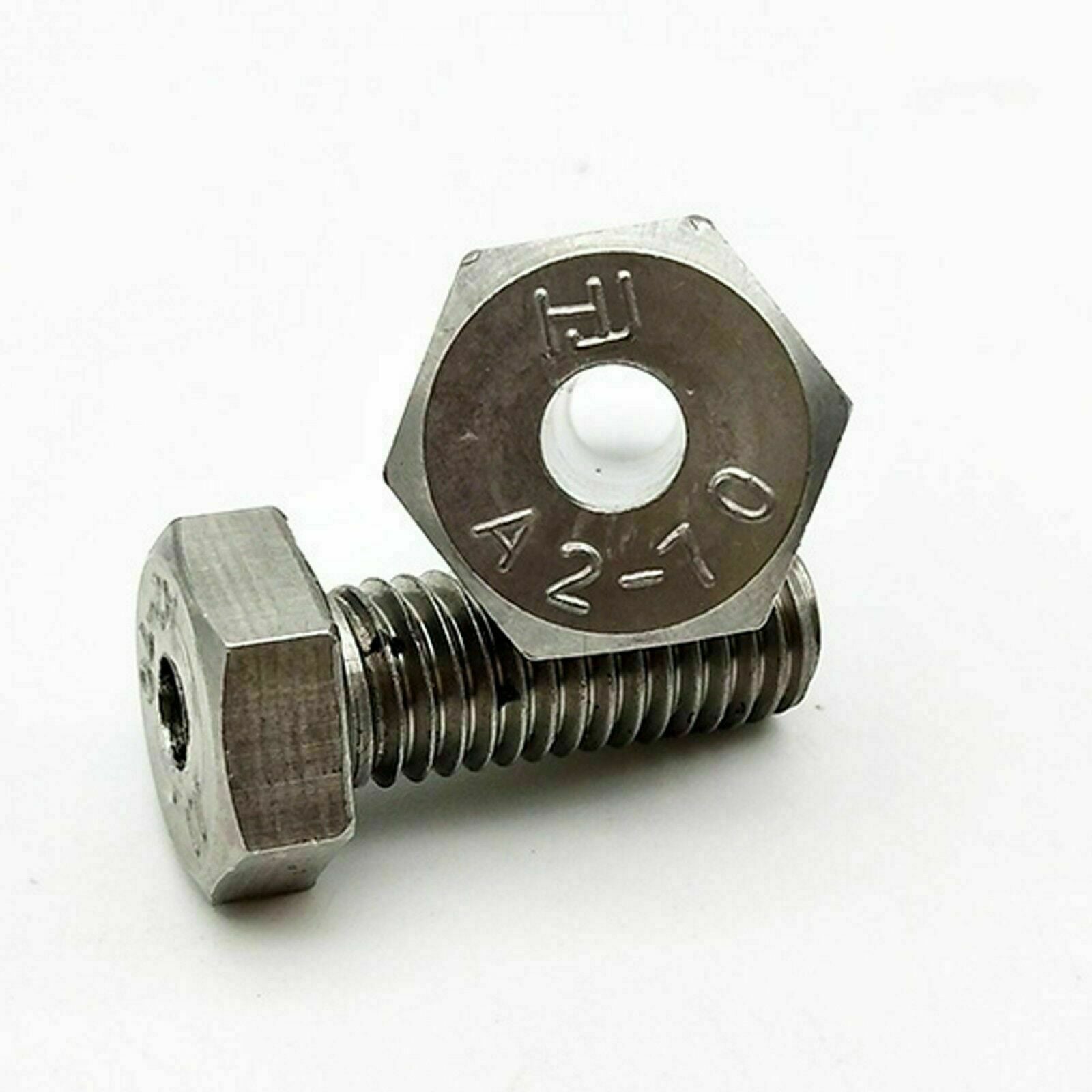 M10 x 1.5 x 20mm, Hole 5.2mm Hex Head Hollow Through Hole Screws Bolt 2 Pcs Discount