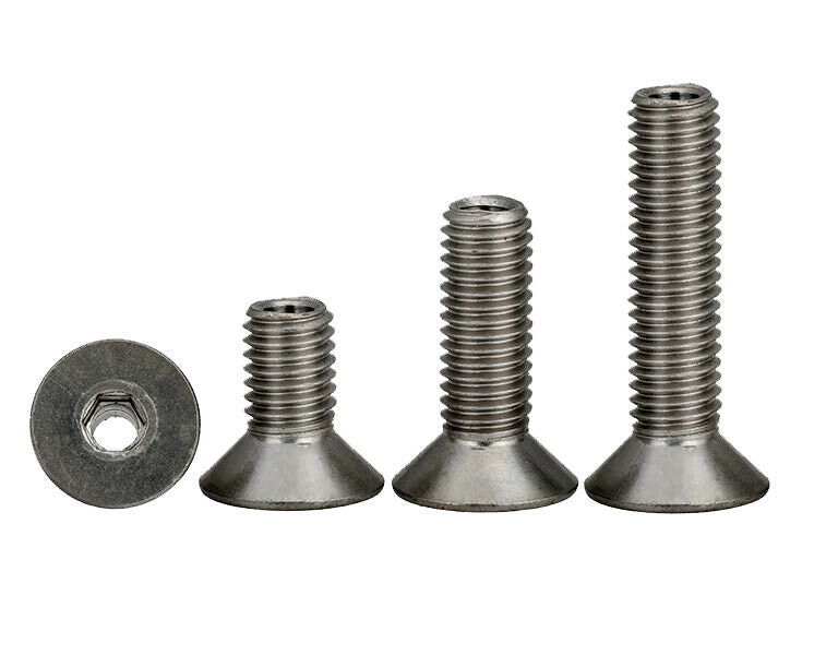M10 x 1.5 x 20mm, Hole 5mm Flat Head Hollow Through Hole Screws Bolt 2 Pcs