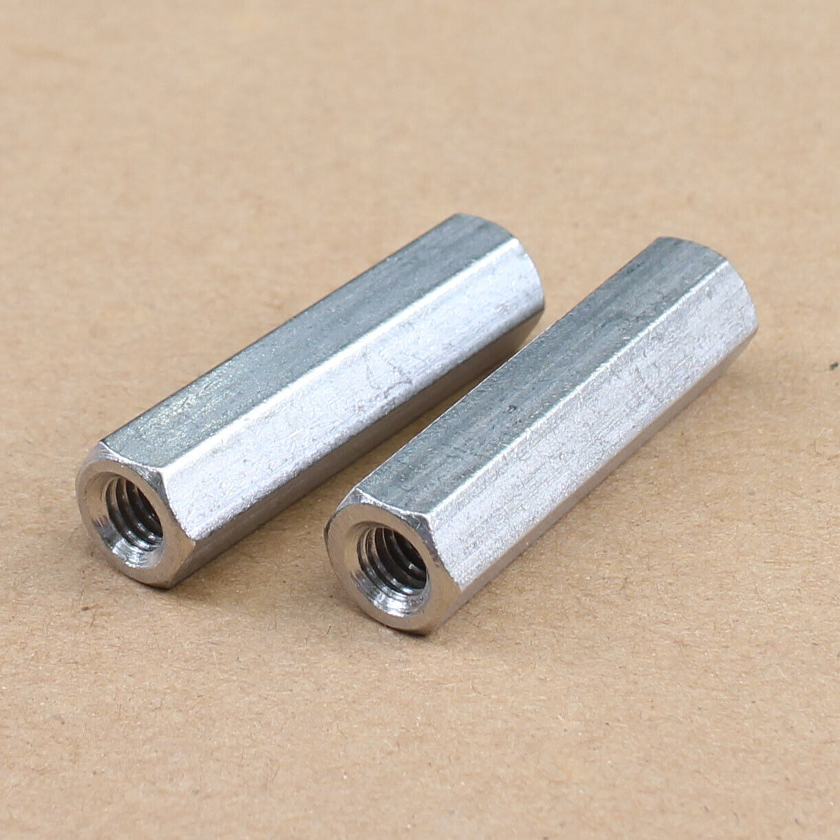 M10 x 1.5 x 50mm 1Pcs 304 Stainless Steel Extra Long Rod Hex Coupling Nut
