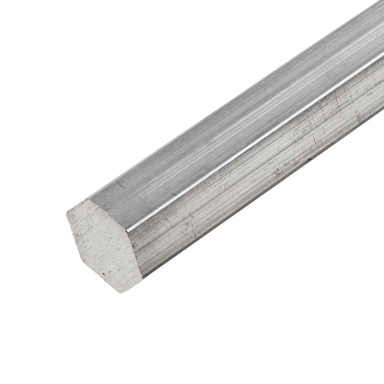 Across Flat 6mm Length 350mm 6061 Aluminum Solid Hex Rod Bar