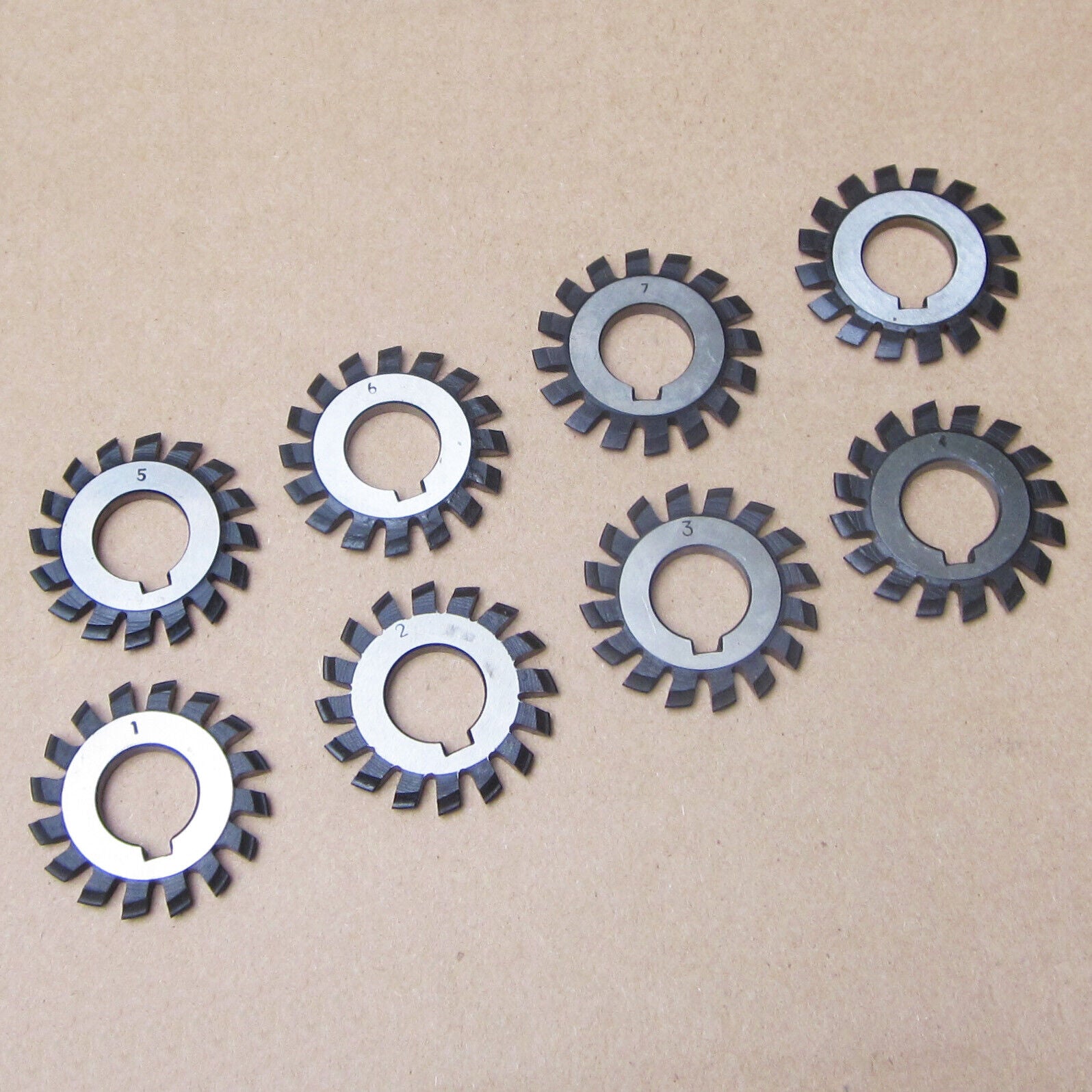 M3.25 Set 8Pc Module Bevel Gear Cutter