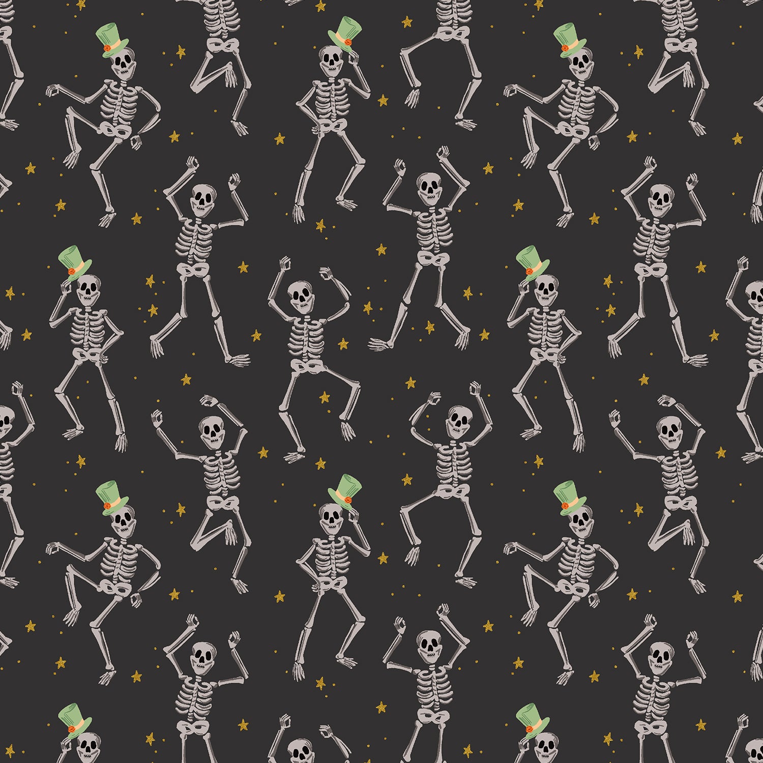 Skeletons Black Metallic Sale