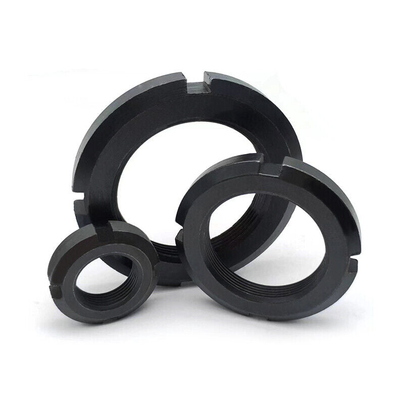 M30 x 1 Right hand thread 2Pcs Round Slotted Locknut Retaining Nut